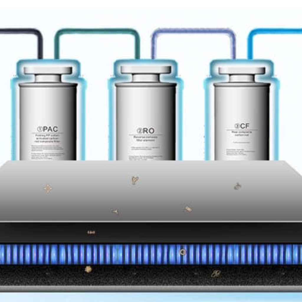 Lot de 4 filtres pour purificateur d'eau